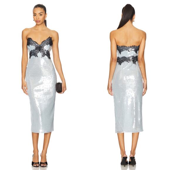 knee length dresses for ladies Ellen Sequin Dress  Retrofete